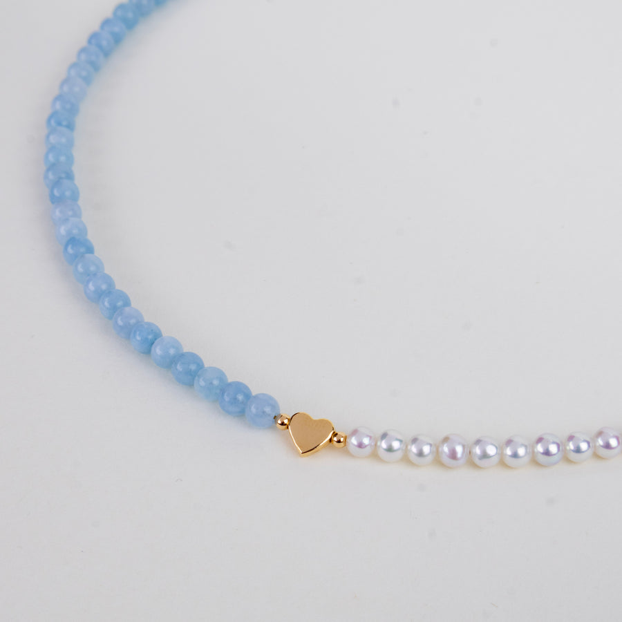 Collier Romy aigue marine