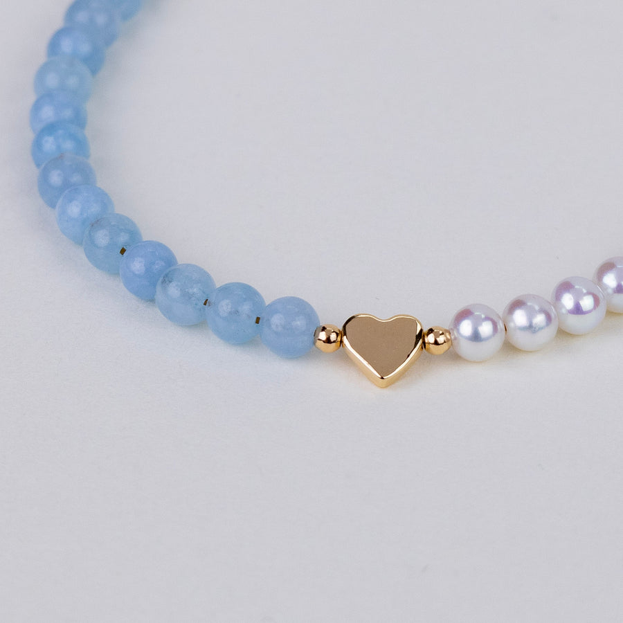 Bracelet Romy aigue marine