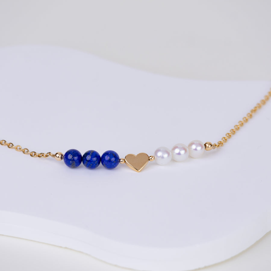 Collier Lizzie lapis lazuli