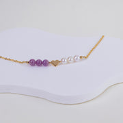 Collier Lizzie rubis