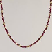 Collier Anna grenat