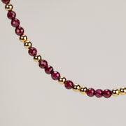 Collier Anna grenat