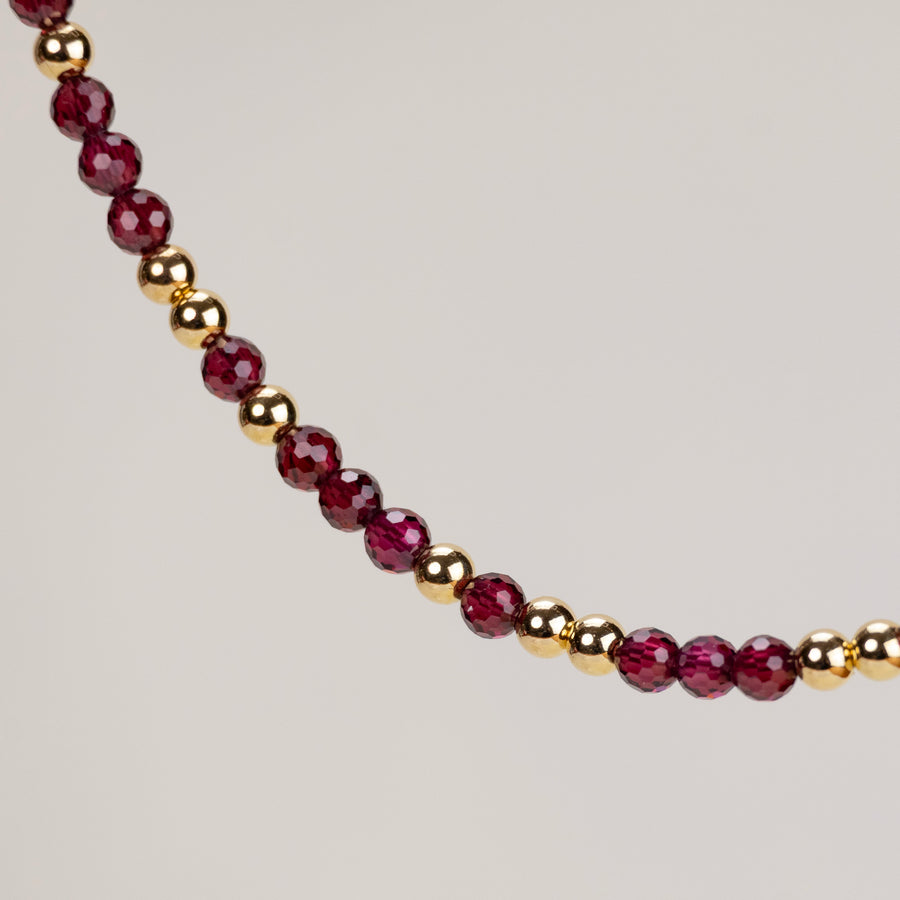 Bracelet Anna grenat