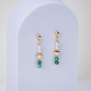 Boucles d'oreilles Romy émeraude