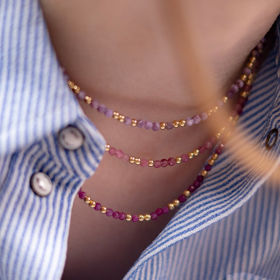 Collier Anna en rubis