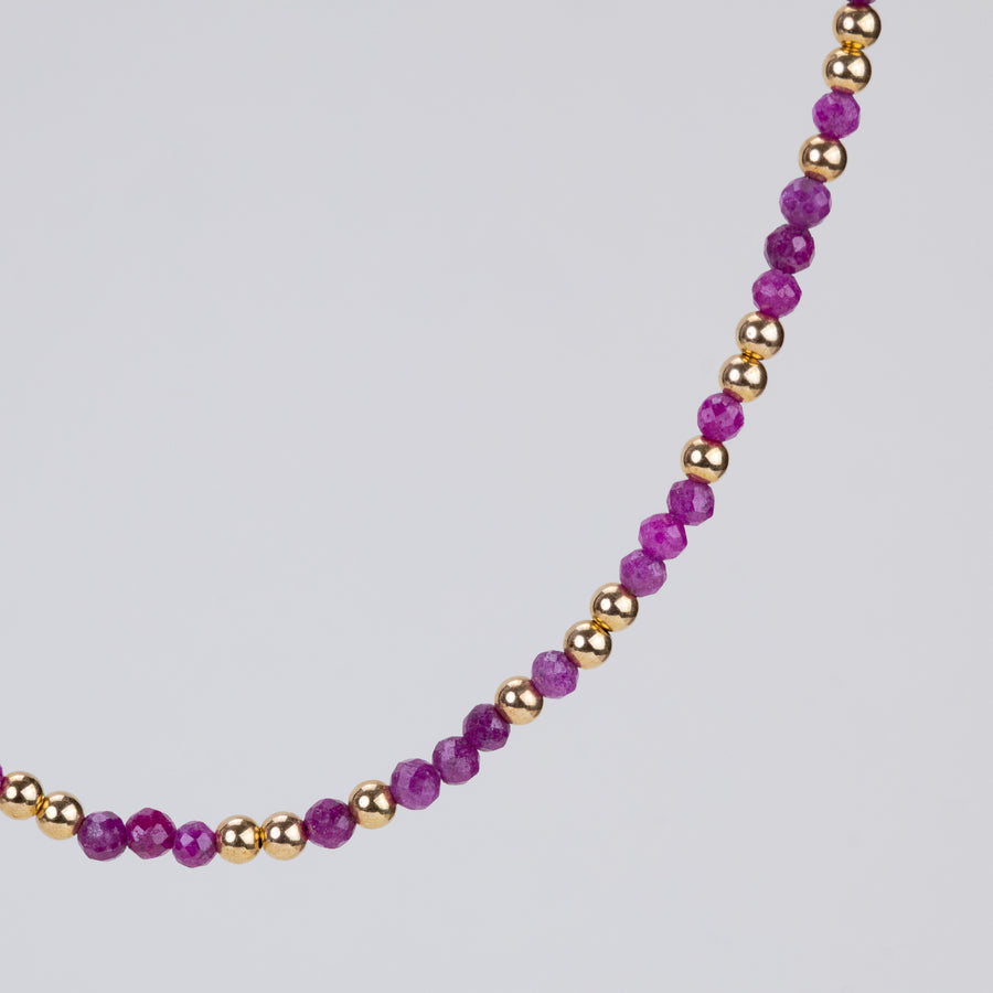 Collier Anna en rubis