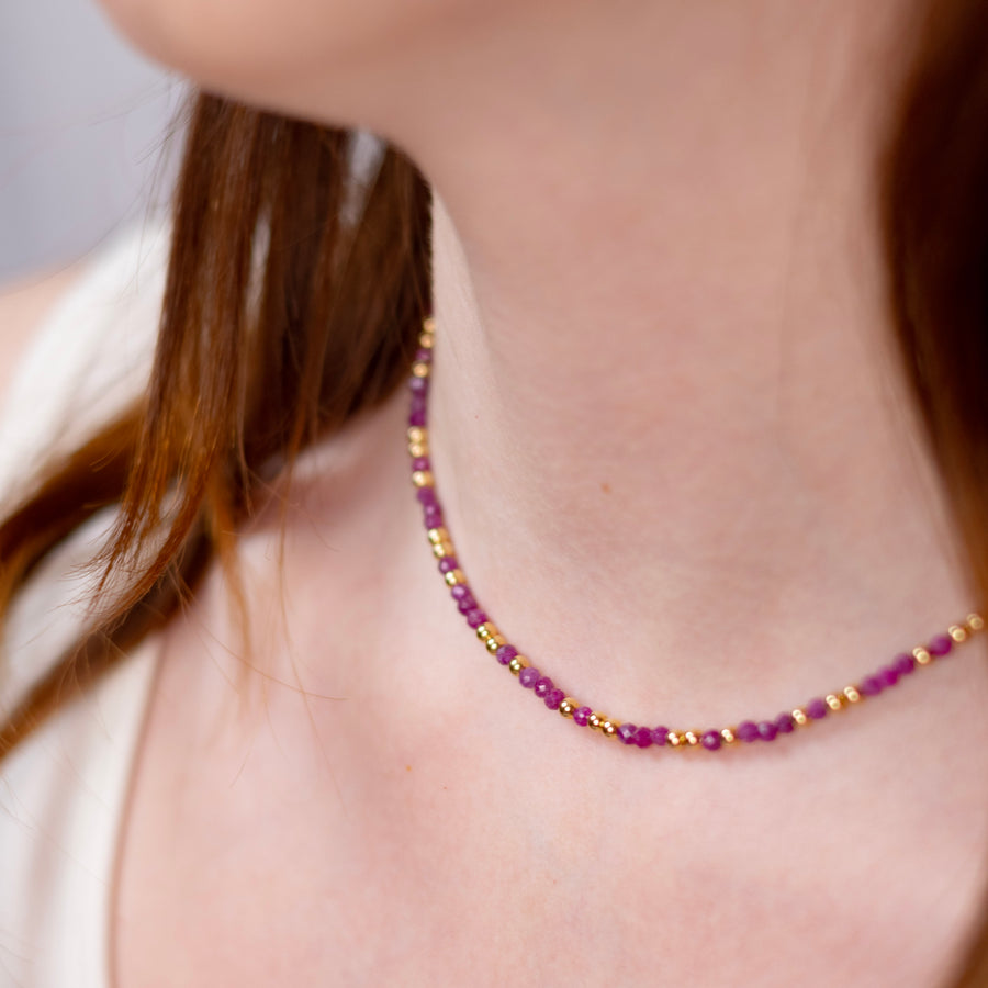 Collier Anna en rubis