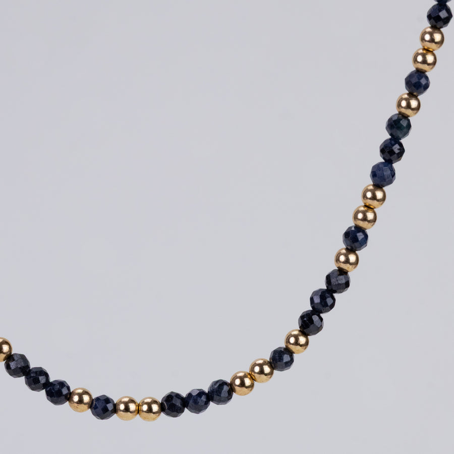 Collier Anna en saphir bleu