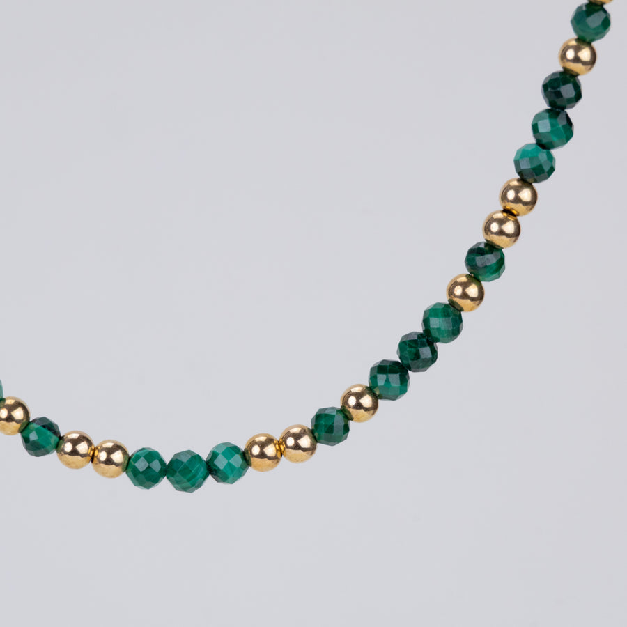 Collier Anna en malachite