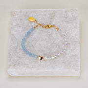 Bracelet Romy aigue marine