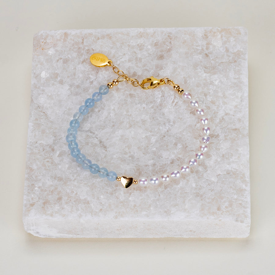 Bracelet Romy aigue marine
