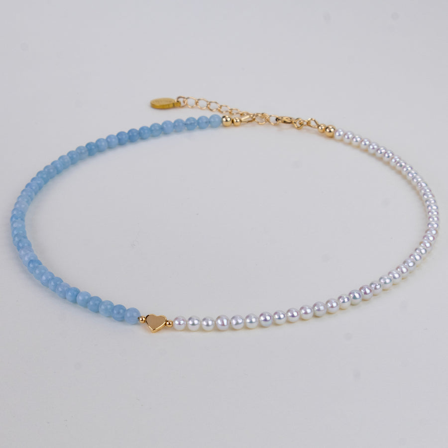 Collier Romy aigue marine