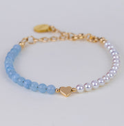 Bracelet Romy aigue marine