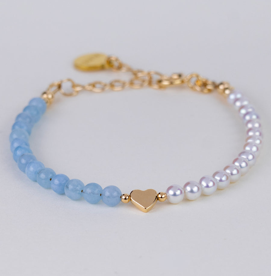 Bracelet Romy aigue marine