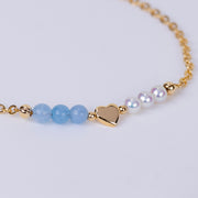 Bracelet Lizzie aigue marine