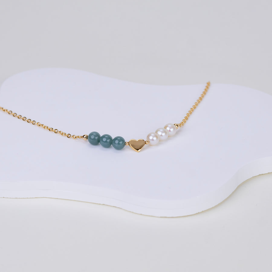 Collier Lizzie jadéite