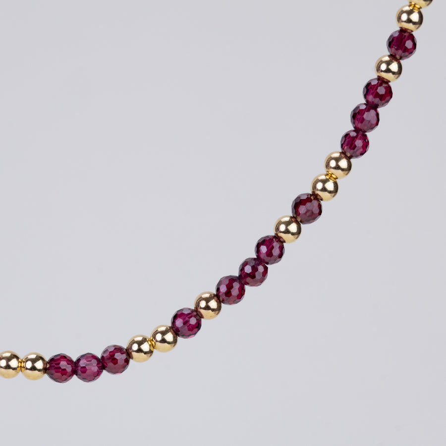 Collier Anna en grenat