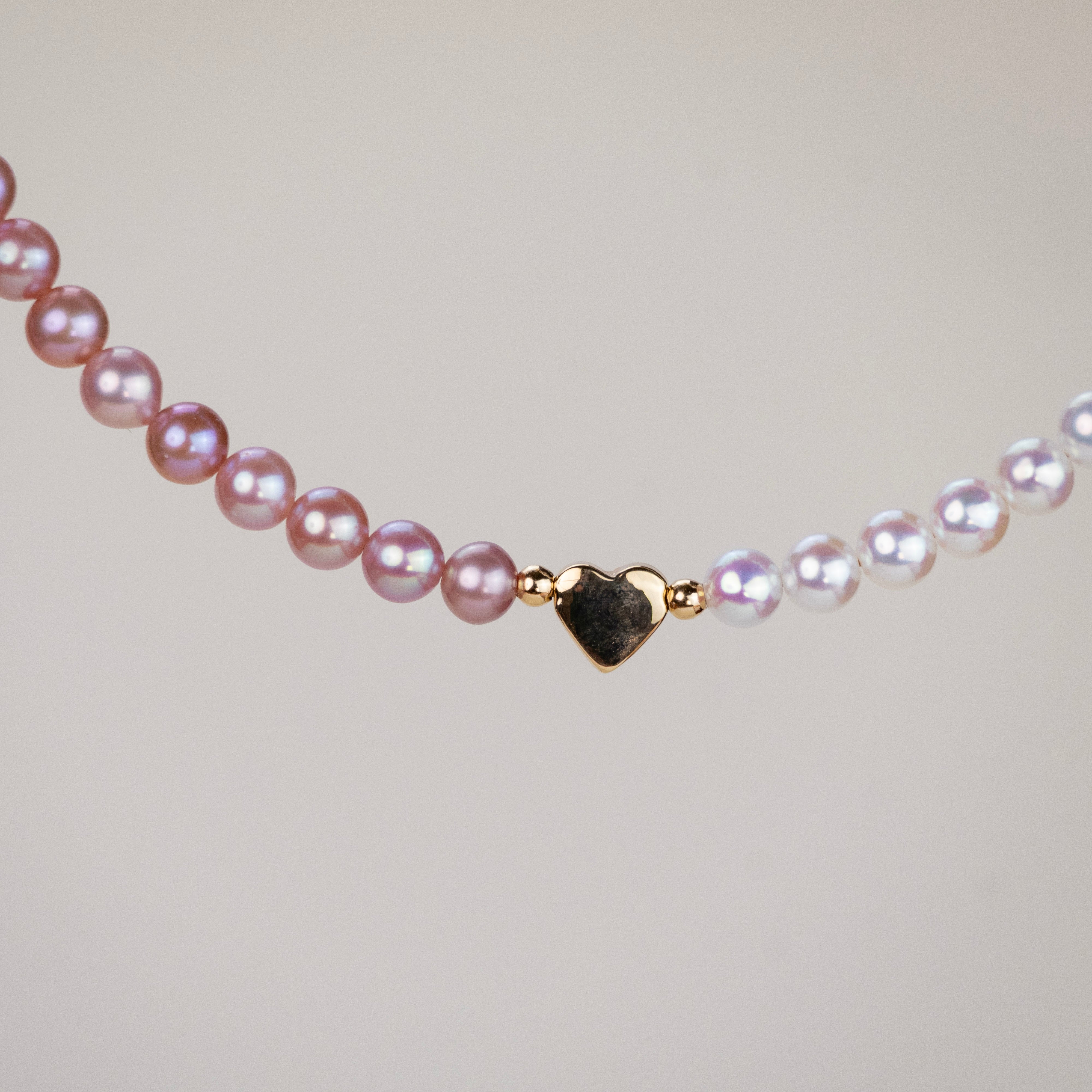 Bracelet Romy perles de culture roses & blanches