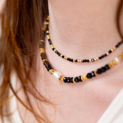 Collier Anna en tourmaline noire