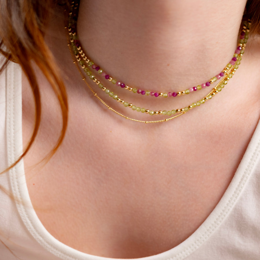 Collier Anna en péridot