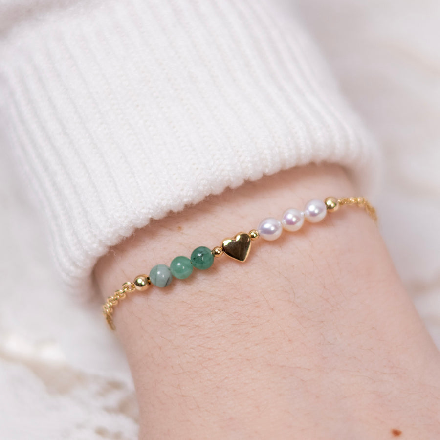 Bracelet Lizzie émeraude