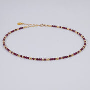 Collier Anna en grenat