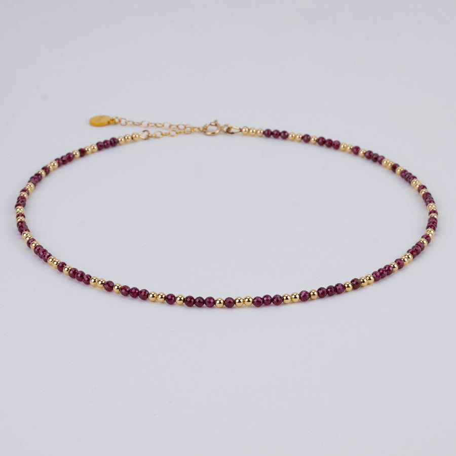 Collier Anna en grenat