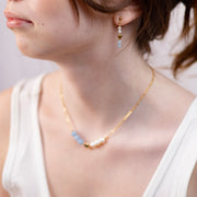 Boucles d'oreilles Romy aigue marine