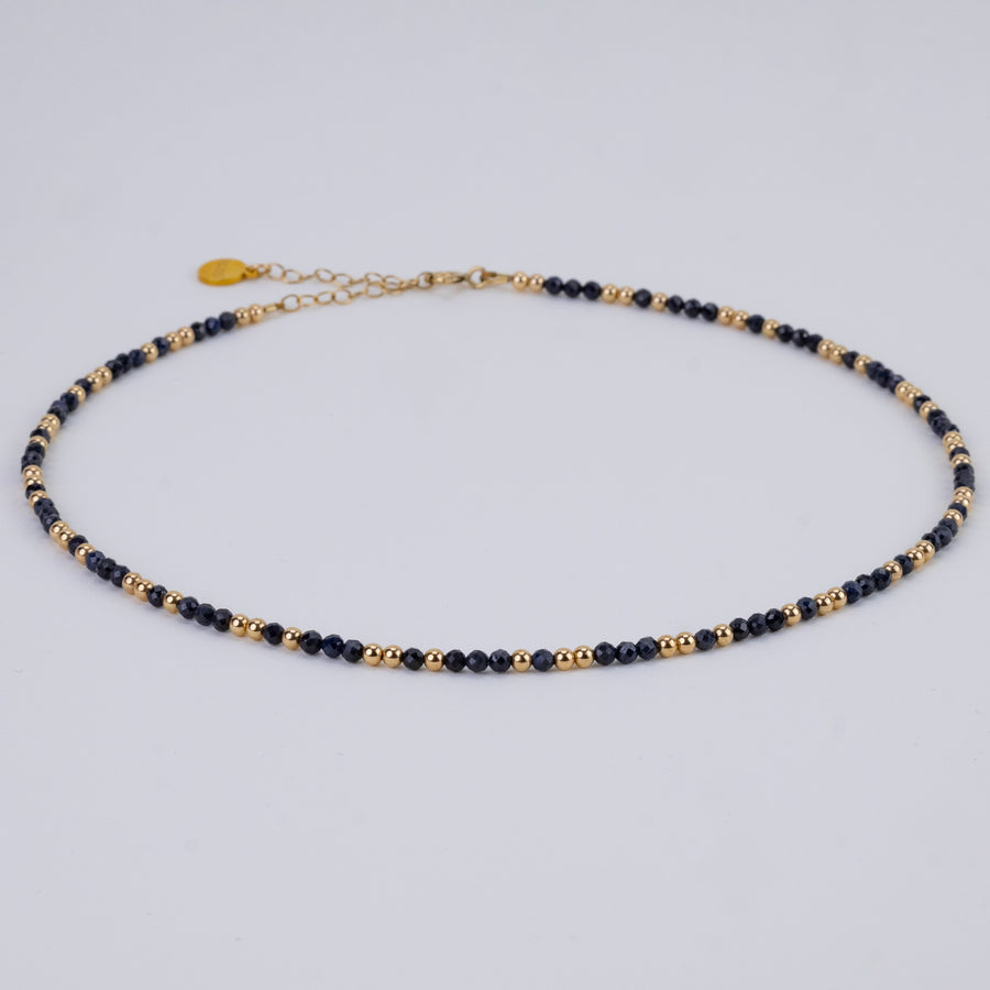 Collier Anna en saphir bleu