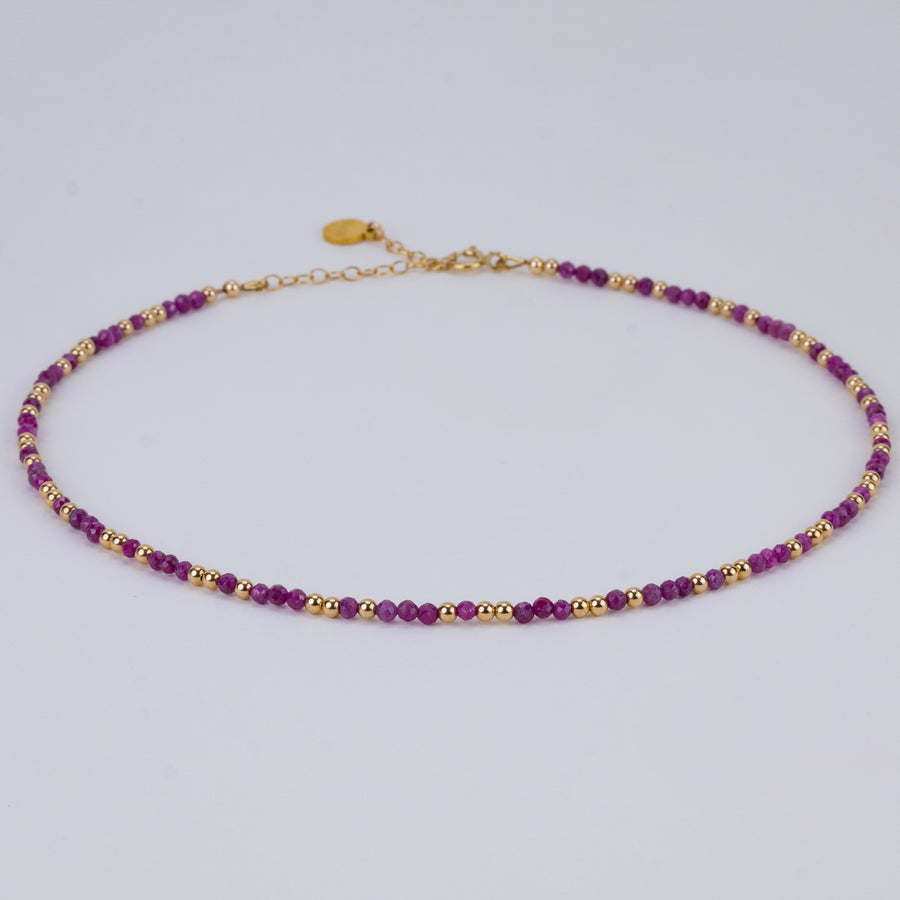 Collier Anna en rubis