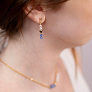 Boucles d'oreilles Romy cyanite