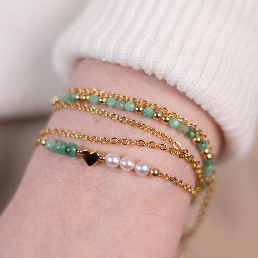 Bracelet Lizzie émeraude