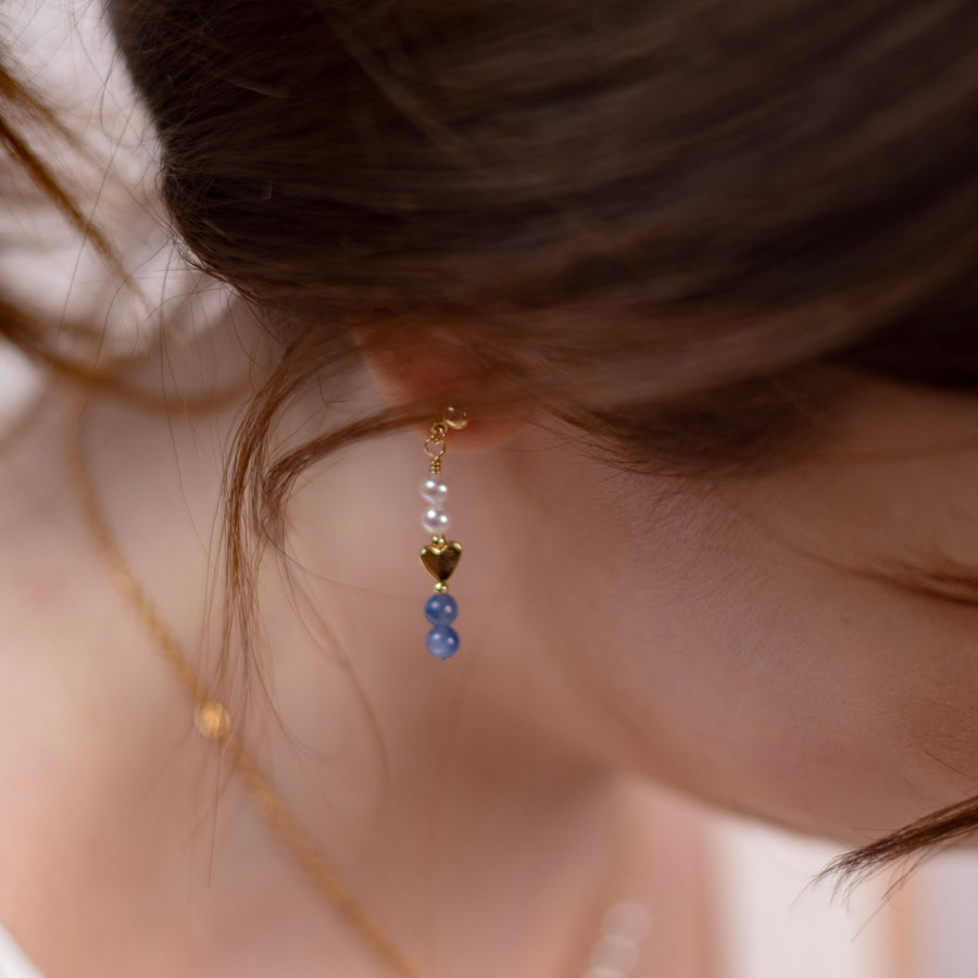 Boucles d'oreilles Romy cyanite