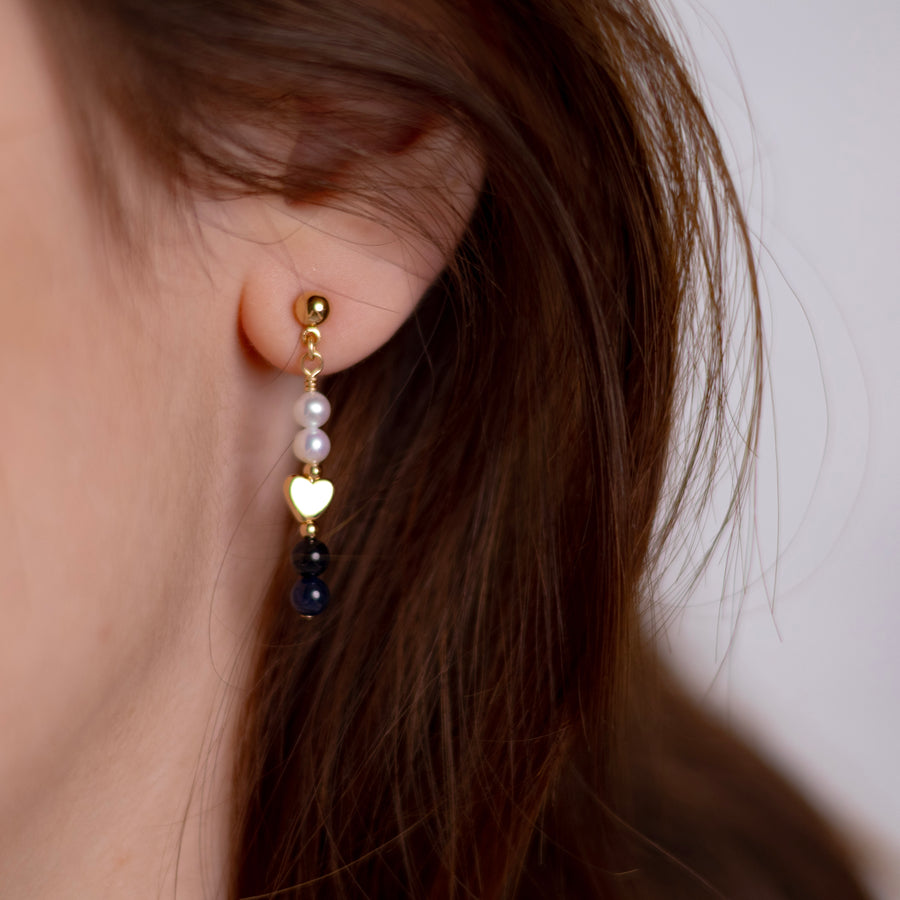 Boucles d'oreilles Romy saphir