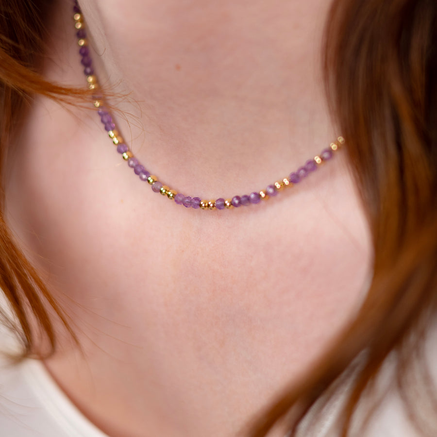 Collier Anna en améthyste