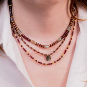 Collier Anna en grenat