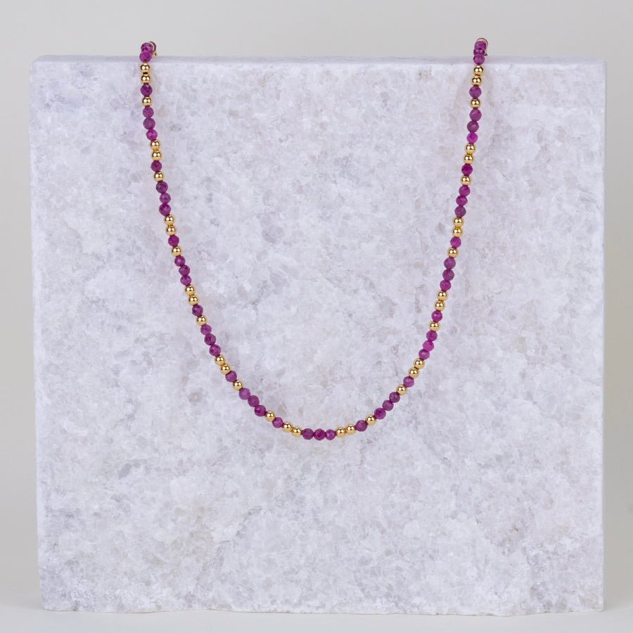 Collier Anna en rubis