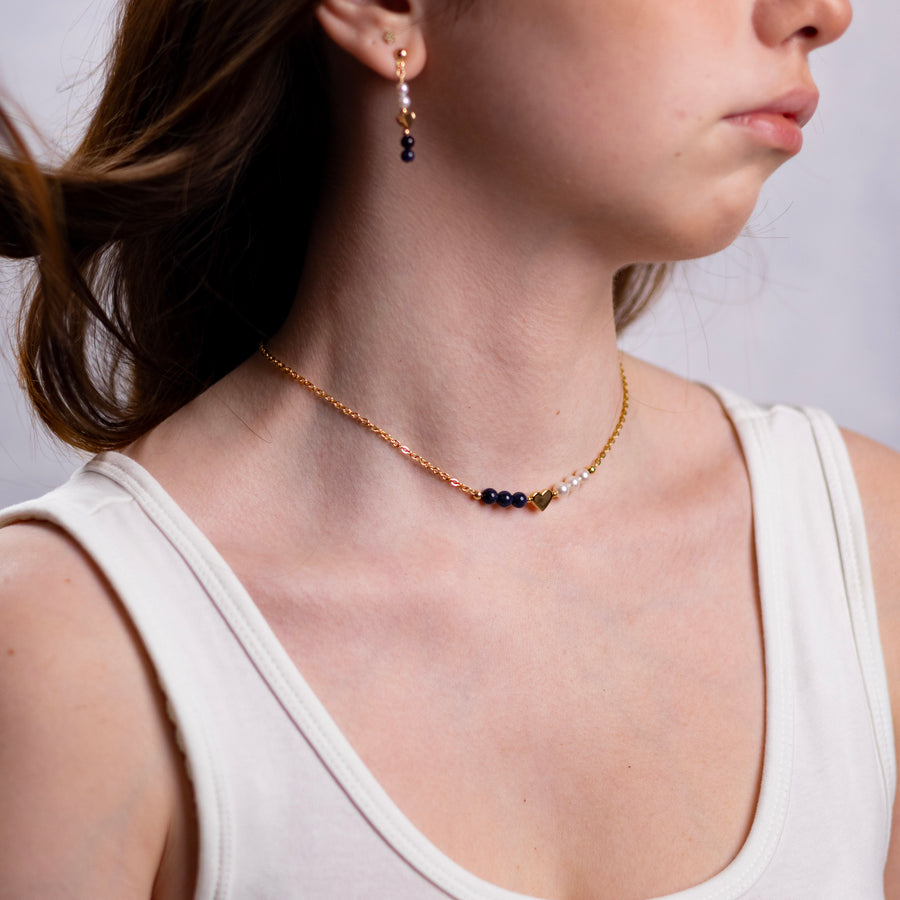 Collier Lizzie saphir