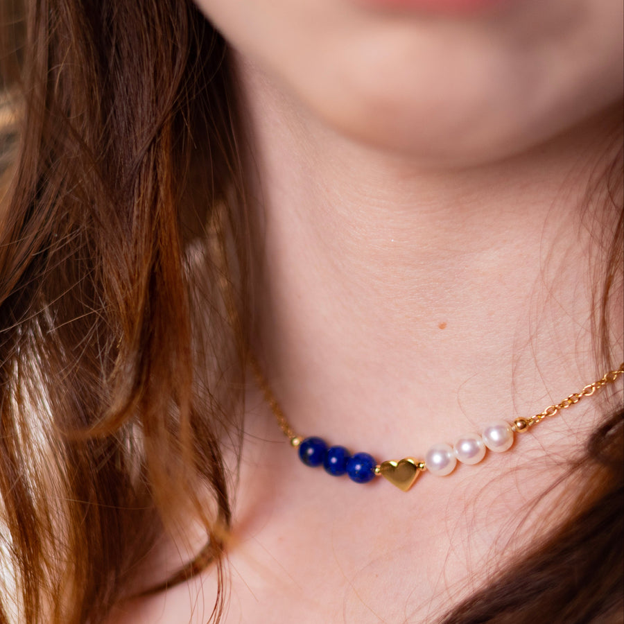 Collier Lizzie lapis lazuli