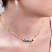 Collier Lizzie jadéite