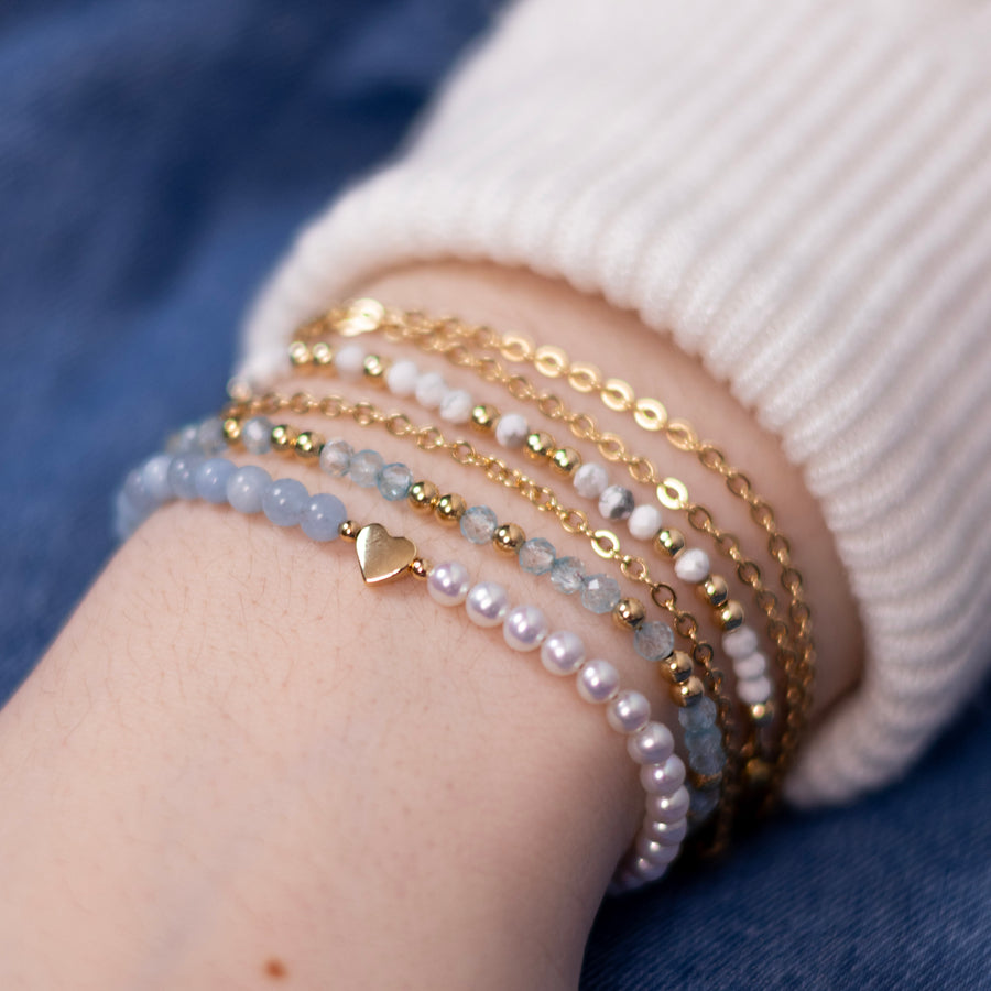 Bracelet Romy aigue marine