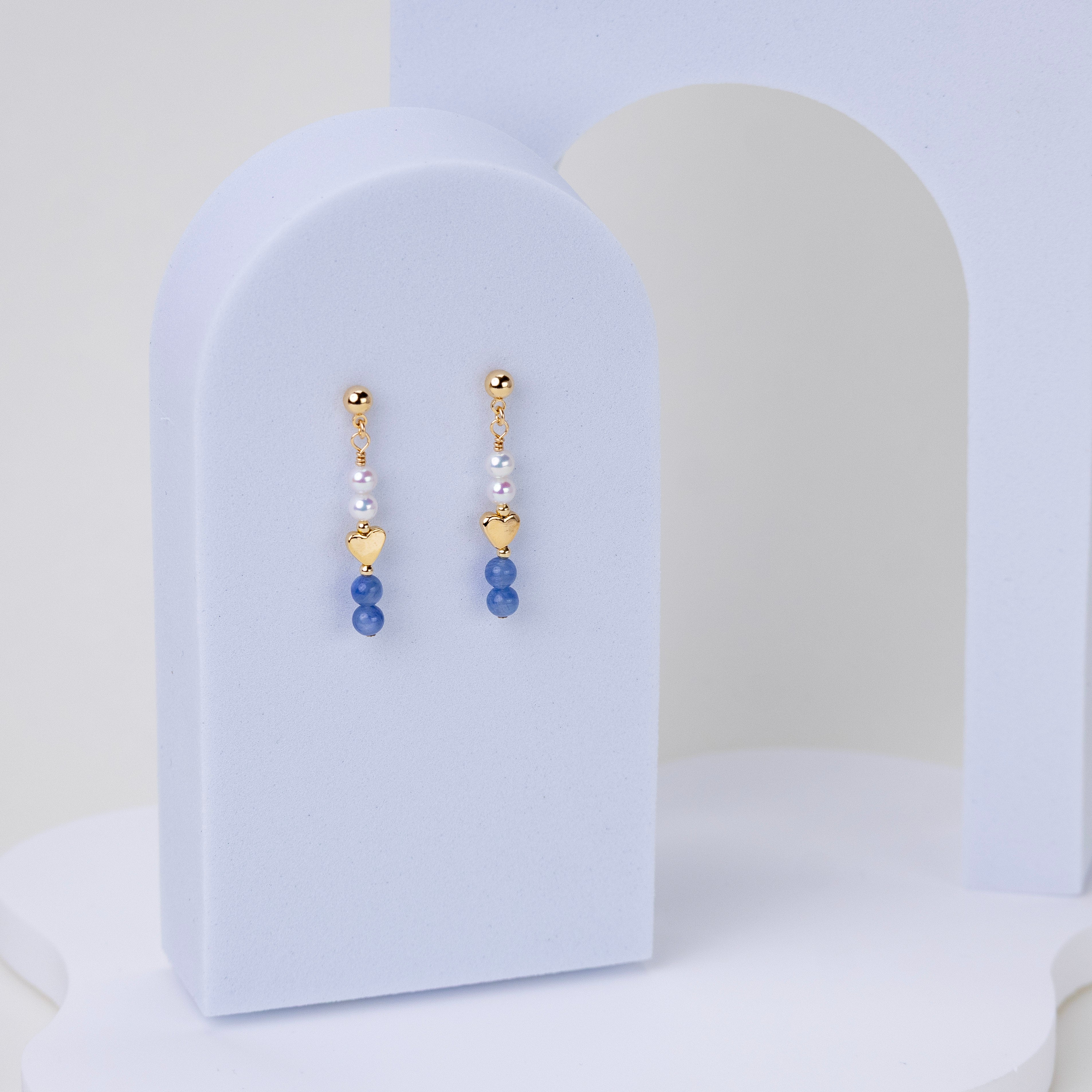 Boucles d'oreilles Romy cyanite
