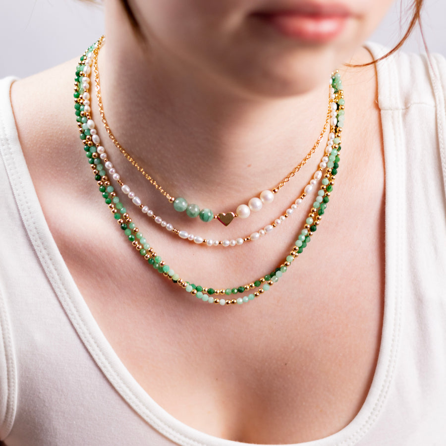 Collier Lizzie émeraude