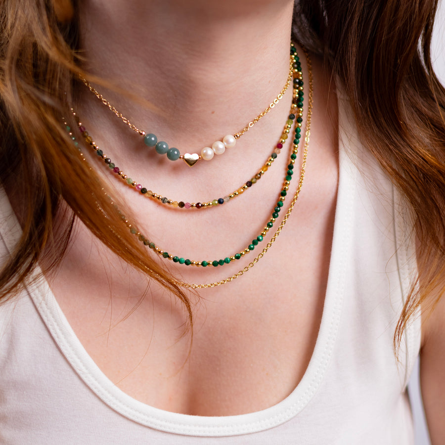 Collier Lizzie jadéite