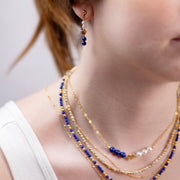 Boucles d'oreilles Romy lapis lazuli