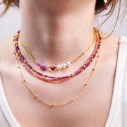 Collier Lizzie rubis