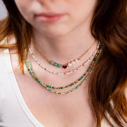 Collier Lizzie émeraude