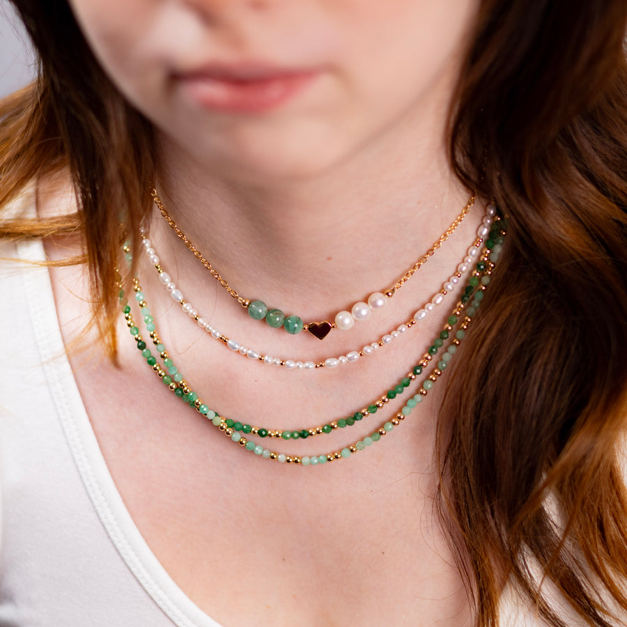 Collier Lizzie émeraude