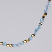 Collier Anna en topaze bleue