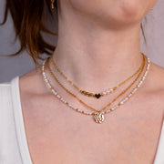 Collier Lizzie perles or